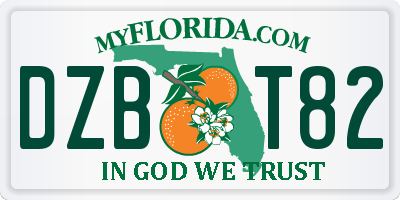 FL license plate DZBT82