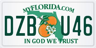 FL license plate DZBU46