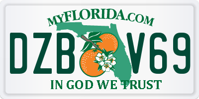 FL license plate DZBV69