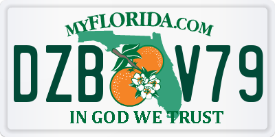 FL license plate DZBV79