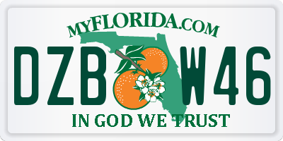 FL license plate DZBW46