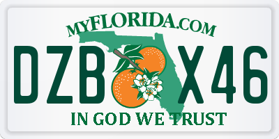 FL license plate DZBX46