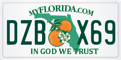 FL license plate DZBX69