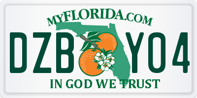 FL license plate DZBY04