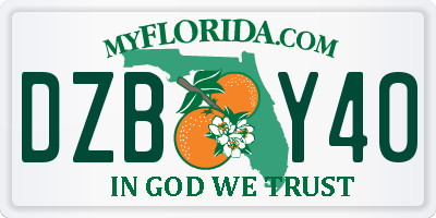 FL license plate DZBY40