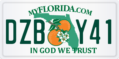 FL license plate DZBY41