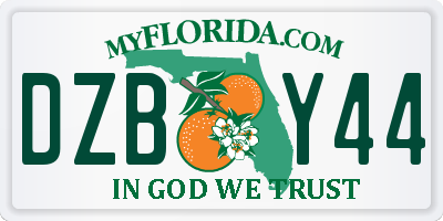 FL license plate DZBY44