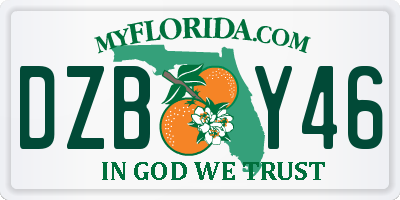 FL license plate DZBY46