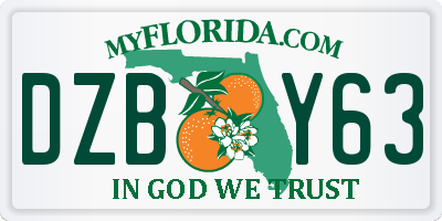 FL license plate DZBY63