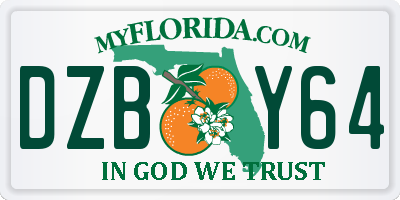 FL license plate DZBY64
