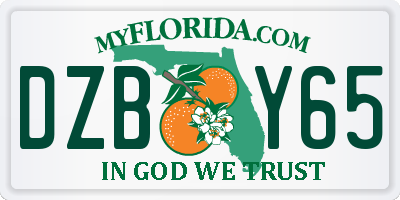FL license plate DZBY65