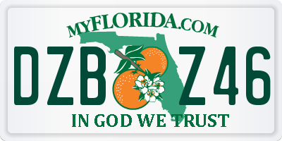 FL license plate DZBZ46