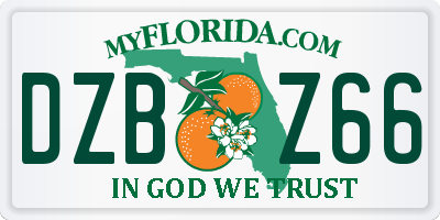 FL license plate DZBZ66