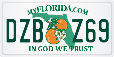 FL license plate DZBZ69