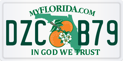FL license plate DZCB79