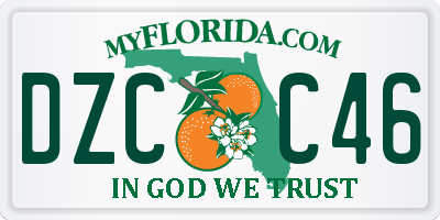 FL license plate DZCC46
