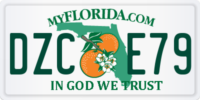FL license plate DZCE79