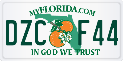 FL license plate DZCF44