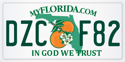 FL license plate DZCF82