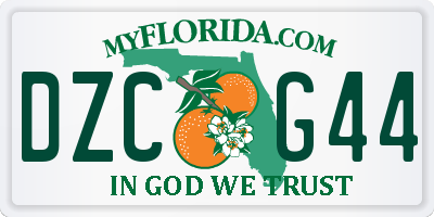 FL license plate DZCG44