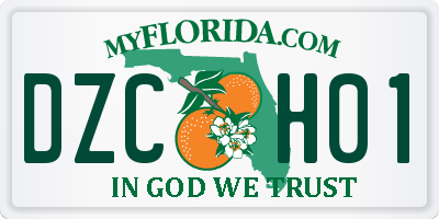 FL license plate DZCH01