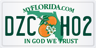 FL license plate DZCH02