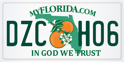 FL license plate DZCH06
