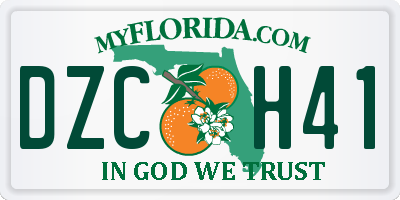 FL license plate DZCH41