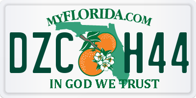 FL license plate DZCH44