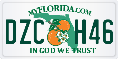 FL license plate DZCH46