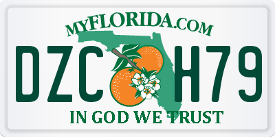 FL license plate DZCH79