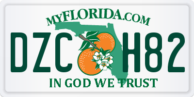 FL license plate DZCH82