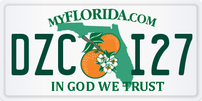 FL license plate DZCI27