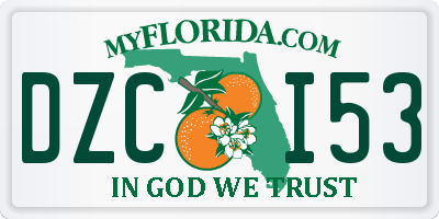 FL license plate DZCI53