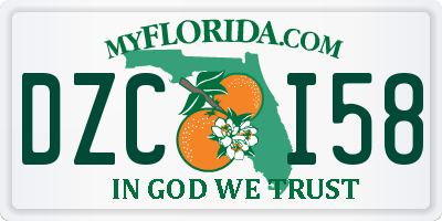 FL license plate DZCI58