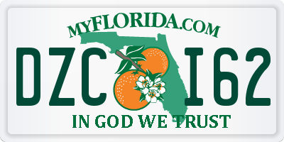 FL license plate DZCI62