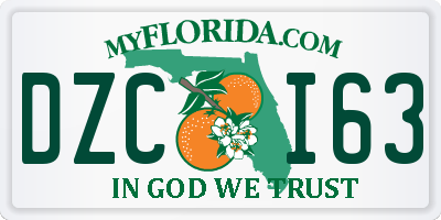 FL license plate DZCI63