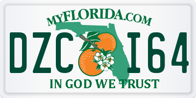 FL license plate DZCI64