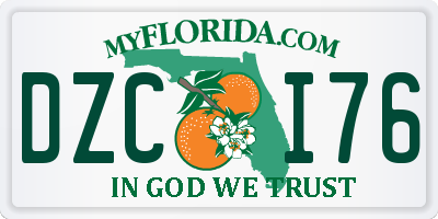 FL license plate DZCI76