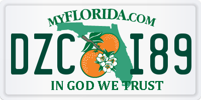 FL license plate DZCI89