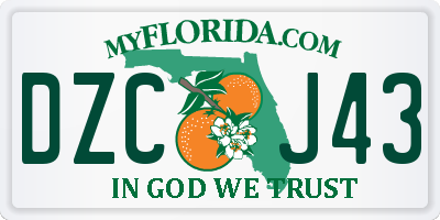 FL license plate DZCJ43