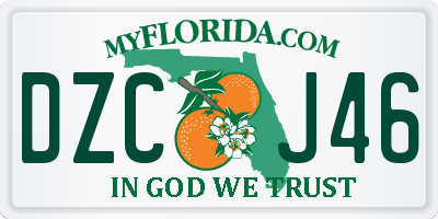 FL license plate DZCJ46