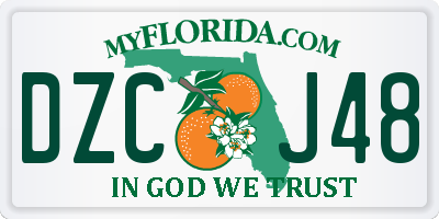 FL license plate DZCJ48
