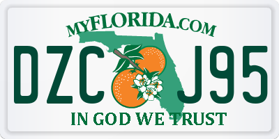 FL license plate DZCJ95