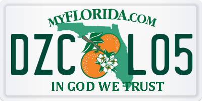 FL license plate DZCL05