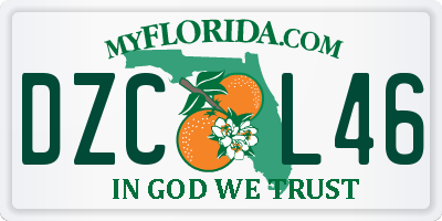 FL license plate DZCL46