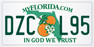 FL license plate DZCL95