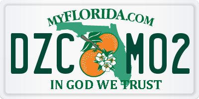 FL license plate DZCM02