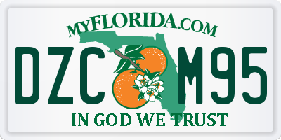 FL license plate DZCM95