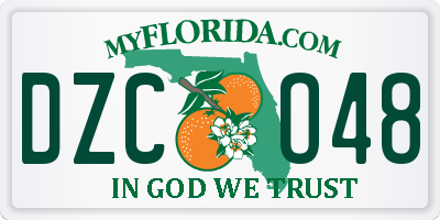 FL license plate DZCO48